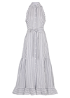 Evi Grintela Ava Striped Sleeveless Maxi Shirtdress In White