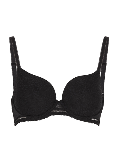 Simone Perele Simone Pérèle Comete Spacer Underwired Lace Plunge Bra In Black