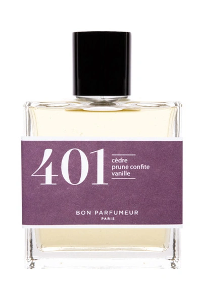 Bon Parfumeur 401 Cedar, Candied Plum, Vanilla Eau De Parfum 100ml In White