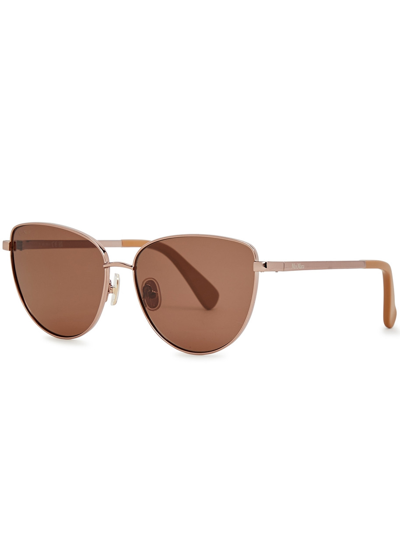 Max Mara Cat-eye Sunglasses In Brown