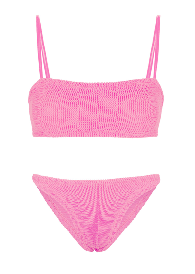 Hunza G Gigi Seersucker Bikini, Bikini, Light Pink