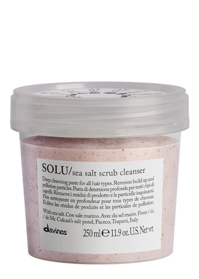 Davines Solu Sea Salt Exfoliating Scrub Cleanser 250ml In White