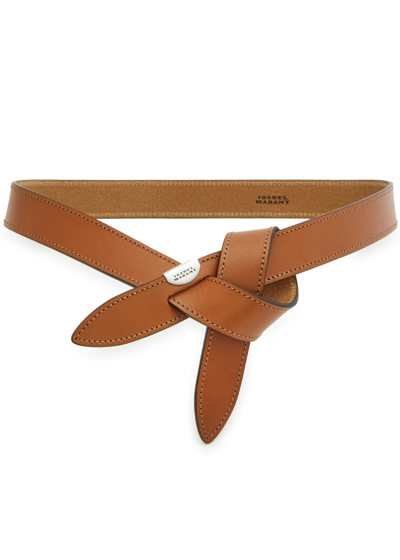 Isabel Marant Étoile Lecce Leather Belt In Brown