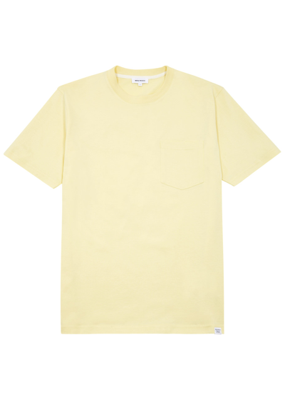 Norse Projects Johannes Cotton T-shirt In Sunwashed Yellow