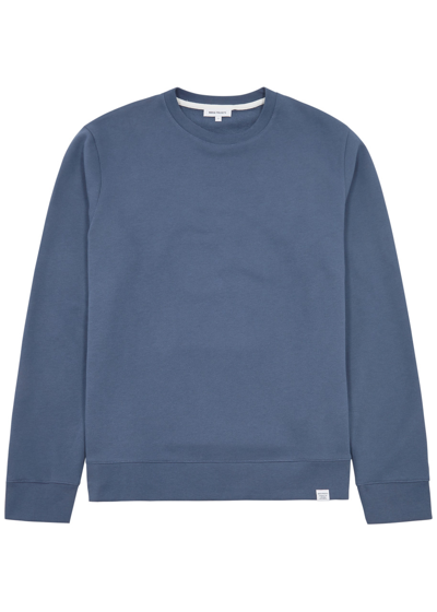 Norse Projects Vagn Cotton Sweatshirt In Blue