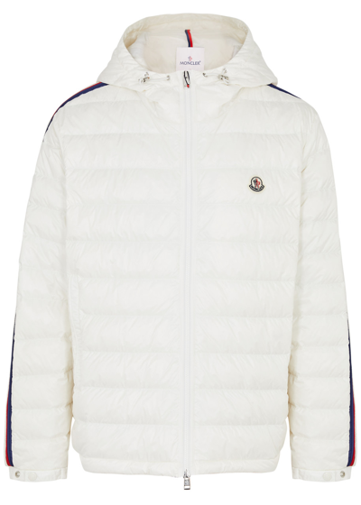 Moncler Agout Quilted Shell Jacket In Off White