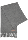 Acne Studios Canada Skinny Wool Scarf In Grey