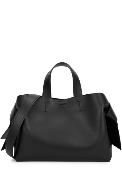 Acne Studios Musubi Leather Tote In Black