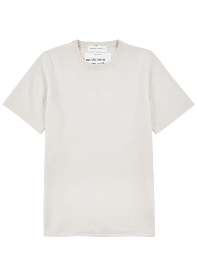 Extreme Cashmere N°64 Cashmere-blend T-shirt In Cream