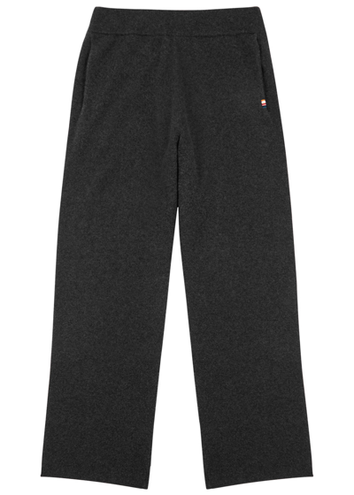 Extreme Cashmere N°258 Zubon Light Cashmere-blend Sweatpants In Black