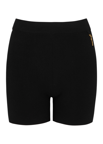 Jacquemus Le Short Pralu Ribbed-knit Shorts, Shorts, Shorts Black