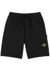 Stone Island Logo Patch Bermuda Shorts In Black