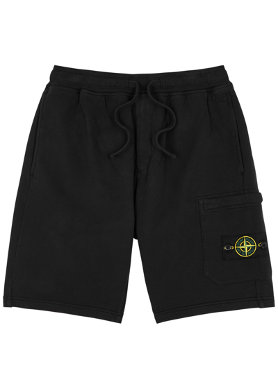 STONE ISLAND STONE ISLAND LOGO COTTON SHORTS