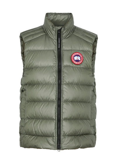 Canada Goose Crofton Quilted Shell Gilet In Green