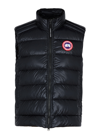 Canada Goose Men's Down Vest With Logo Patch In Black