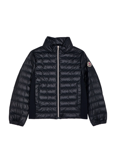 Moncler Kids Shizuko Quilted Shell Jacket (12-14 Years) In Navy