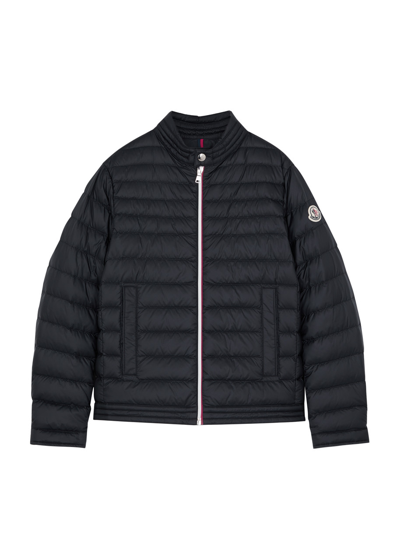 Moncler Kids Urzay Quilted Shell Jacket (8-10 Years) In Blue