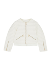 Moncler Kids Quilted Shell Jacket , Jacket, Kids Jacket, White In White