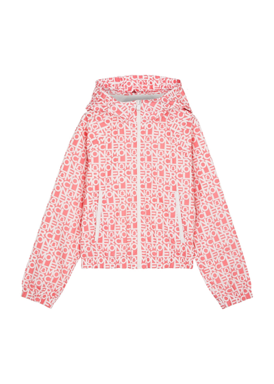 Moncler Kids Logo-print Shell Jacket (12-14 Years) In Pink Other