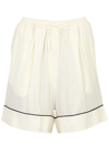 Sleeper Off-white Pastelle Pyjama Shorts In Cream