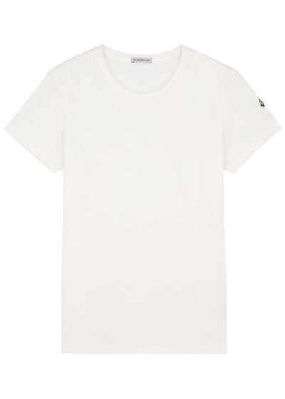 Moncler Logo Cotton T-shirt In White