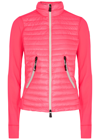 Moncler Grenoble Logo Patch Zipped Jacket In Pink