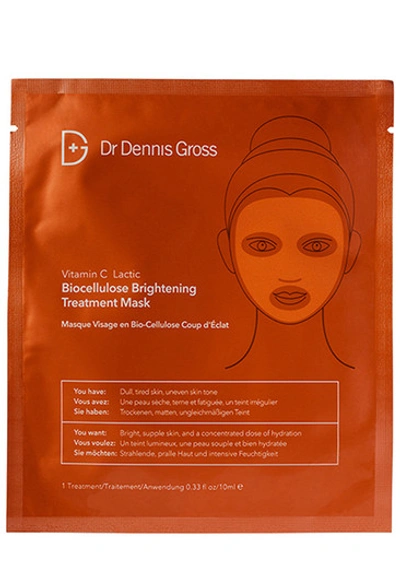 Dr Dennis Gross Skincare Dr. Dennis Gross Skincare Vitamin C Lactic Biocellulose Brightening Treatment Mask In White