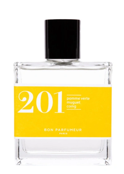 Bon Parfumeur 201 Green Apple, Lily-of-the-valley, Pear Eau De Parfum 100ml In White