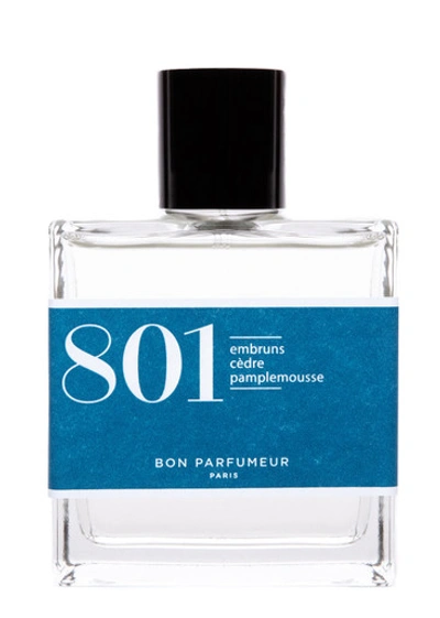 Bon Parfumeur 801 Sea Spray, Cedar, Grapefruit Eau De Parfum 100ml In White