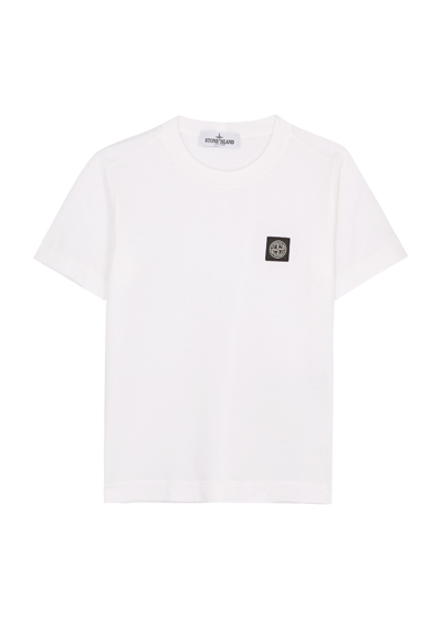 Stone Island Junior Stone Island Kids Logo Cotton T-shirt (2-4 Years) In White