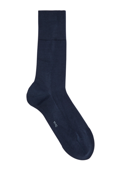 Falke Tiago Cotton-blend Socks In Dark Blue