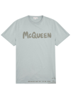 Alexander Mcqueen Alexander Mc Queen Graffiti T Shirt In Grey