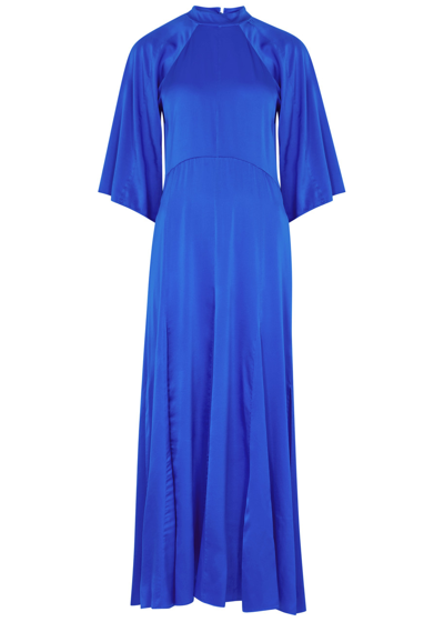 Forte Forte Forte_forte Silk Satin Couture Dress In Blue