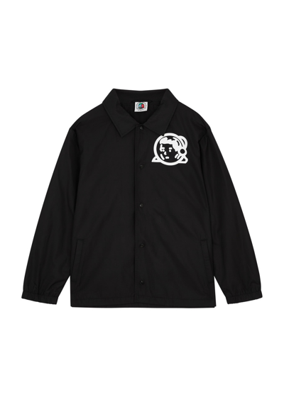 Billionaire Boys Club Kids Spaceman Logo Shell Jacket In Black