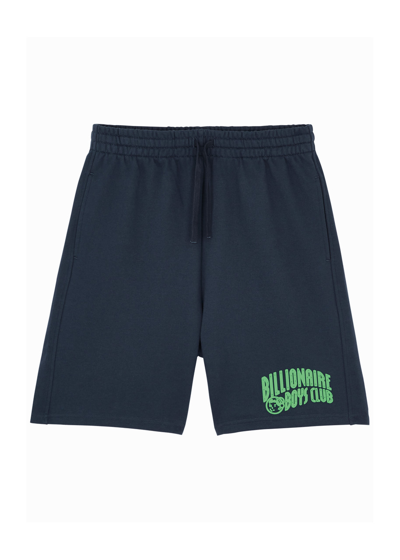 Billionaire Boys Club Kids Logo-print Cotton Shorts In Navy