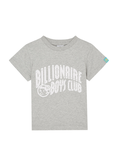 Billionaire Boys Club Kids Logo-print Cotton T-shirt In Grey