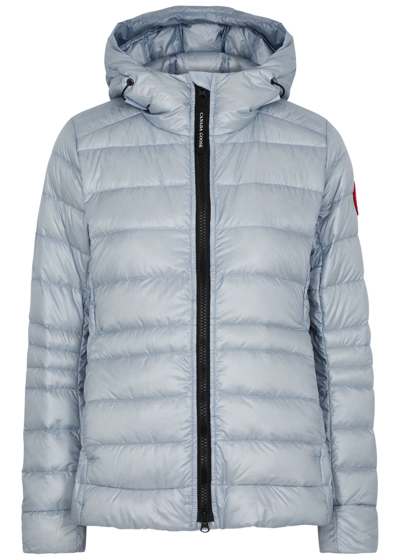 Canada Goose Cypress Quilted Hooded Shell Jacket In Blue