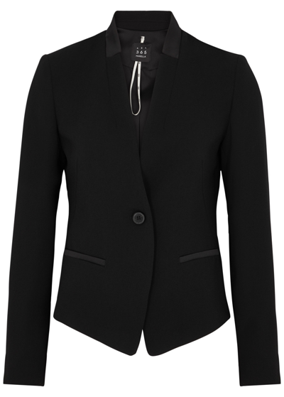 Marella Miranda Single-button V-neck Blazer In Black