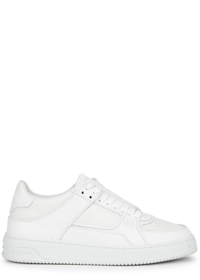 Represent Apex Panelled Leather Sneakers In White