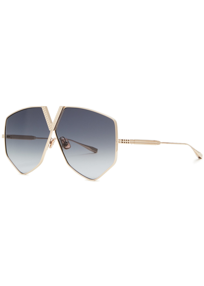 Valentino Garavani Hexagon-frame Sunglasses, Sunglasses