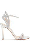 Gianvito Rossi Freesia 105 Crystal-embellished Sandals In Silver