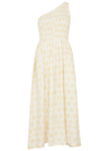 Cloe Cassandro Tara One-shoulder Midi Dress In Cream
