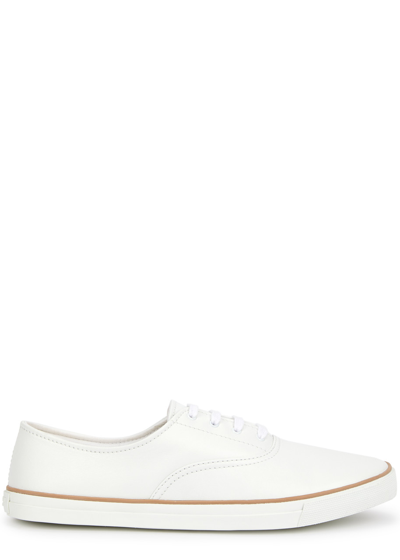 Saint Laurent Feliz Low-top Leather Trainers In White