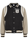 Rhude Logo-embroidered Canvas Bomber Jacket In Black
