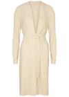 Max Mara Gordon Belted Stretch-jersey Jacket In White