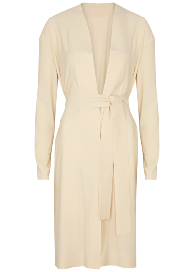 Max Mara Gordon Belted Stretch-jersey Jacket In Beige