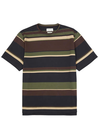 Oliver Spencer Organic Cotton Striped T-shirt In Multicoloured