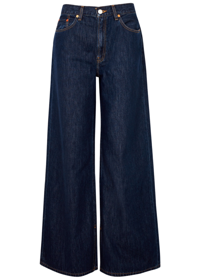 Re/done Indigo Low Rider Loose Jeans