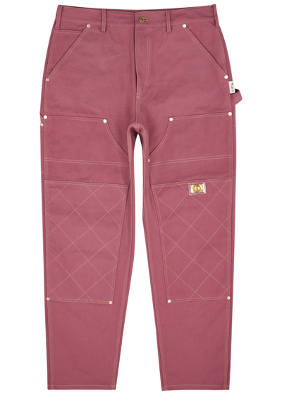 Advisory Board Crystals Cotton-canvas Trousers In Pink