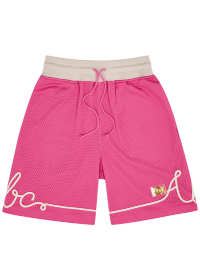 Advisory Board Crystals Logo Jersey-mesh Shorts In Pink